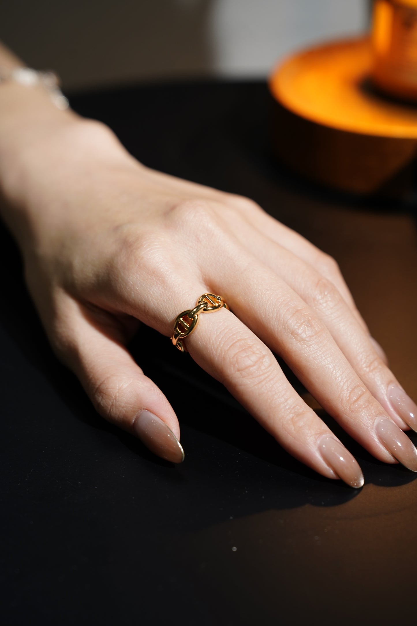 【Waterproof】 Gold Filigree Ring