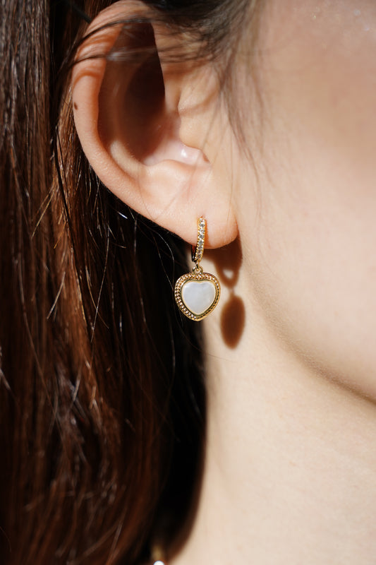 【925 Silver】 Mother of Pearl Earrings