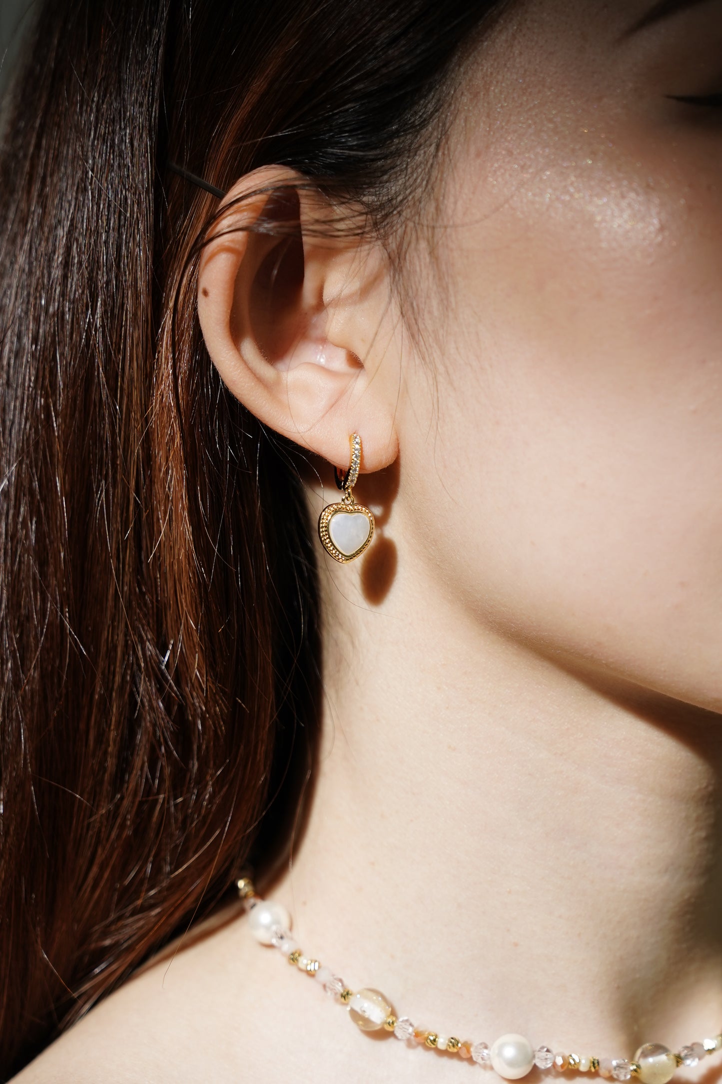 【925 Silver】 Mother of Pearl Earrings