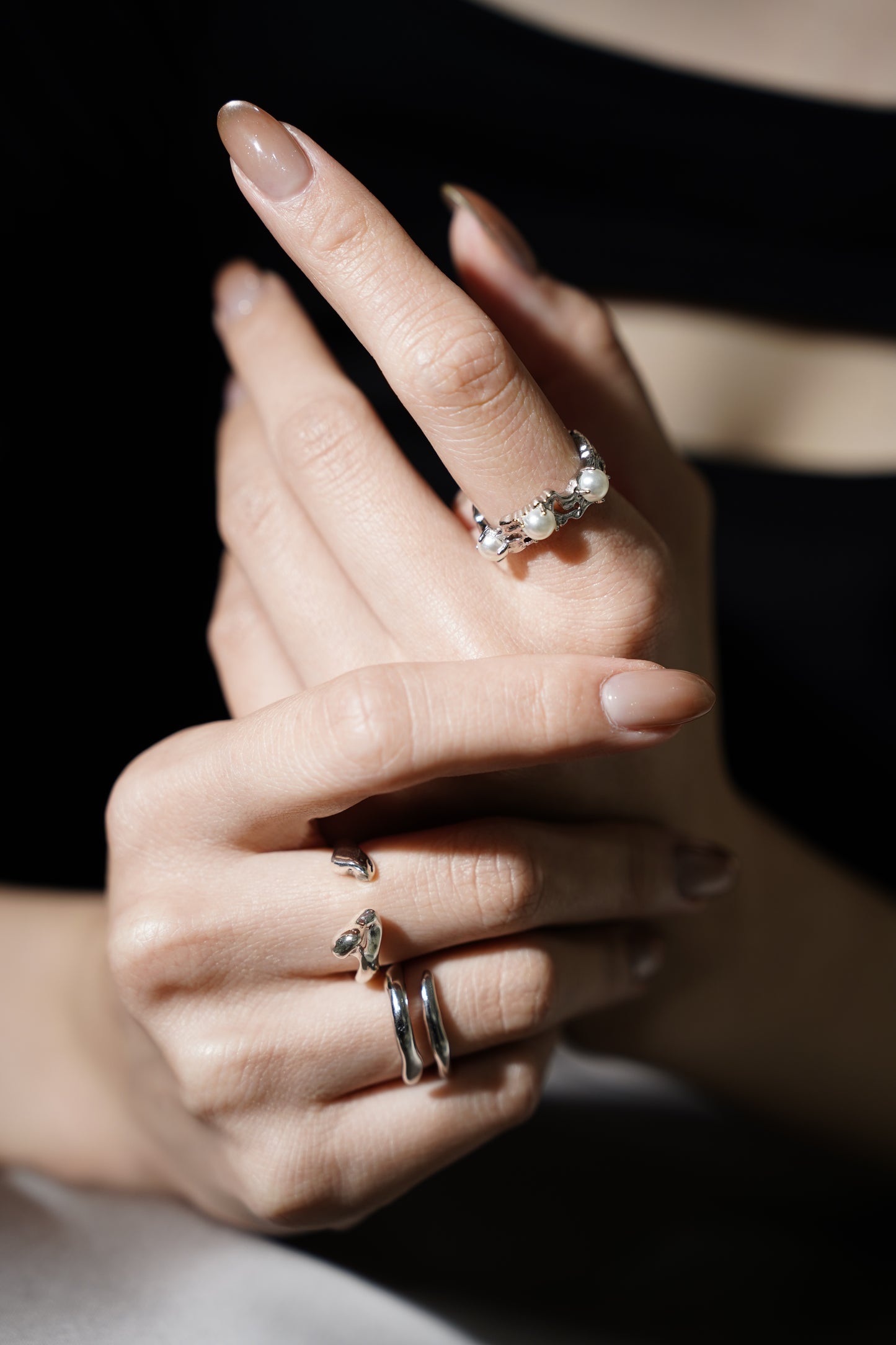 【Waterproof】 Luxe Pearl Ring