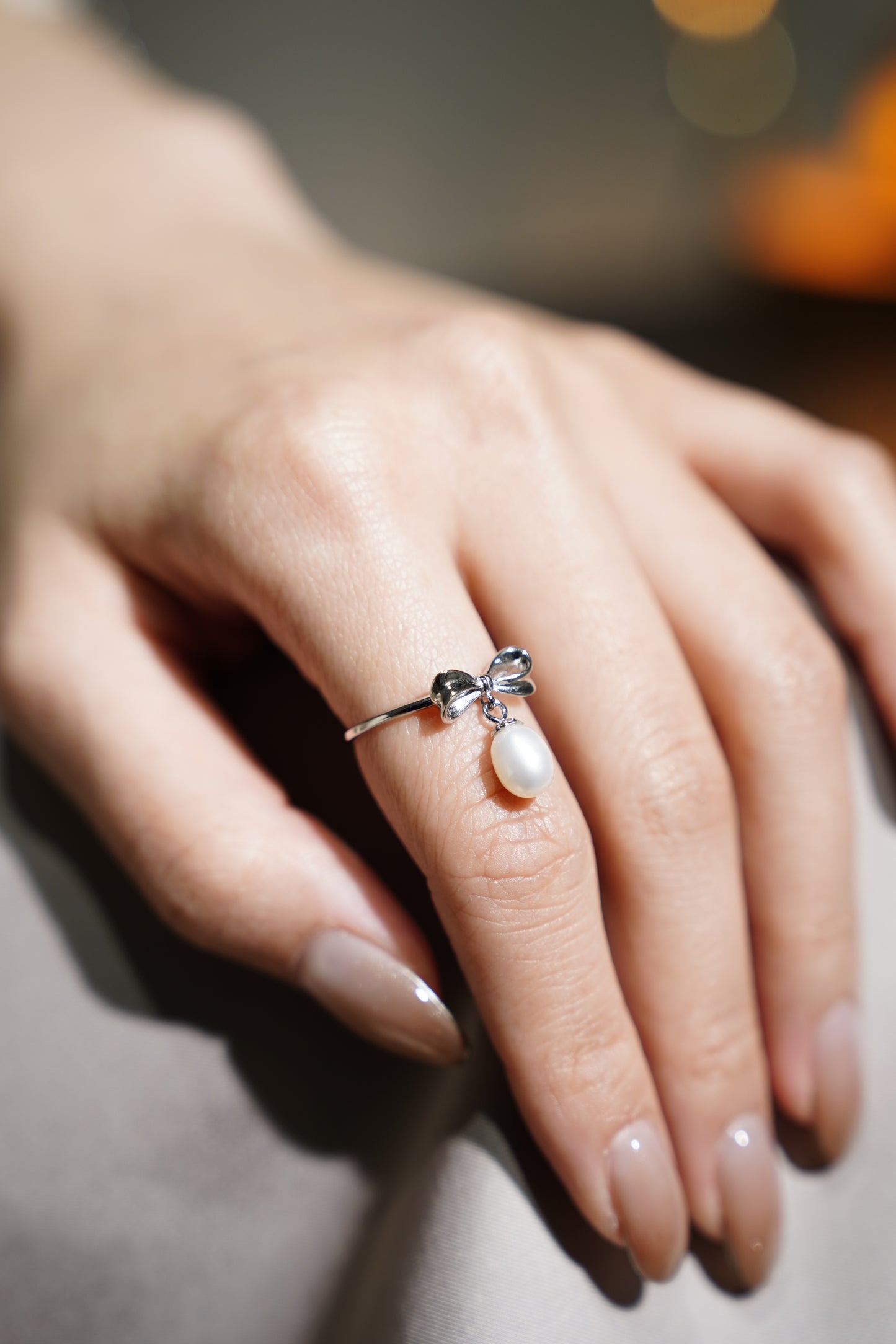 【925 Silver】 3D Bow Ring