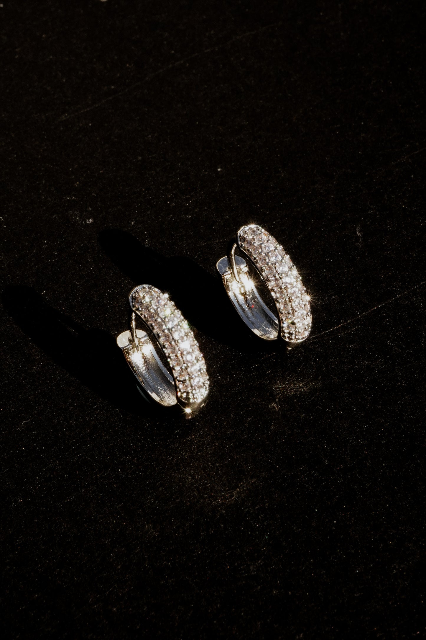 Sparkling Hoop Earrings