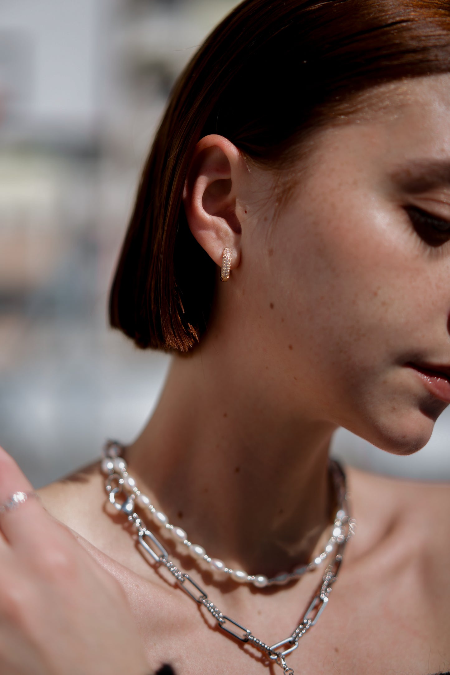 Sparkling Hoop Earrings