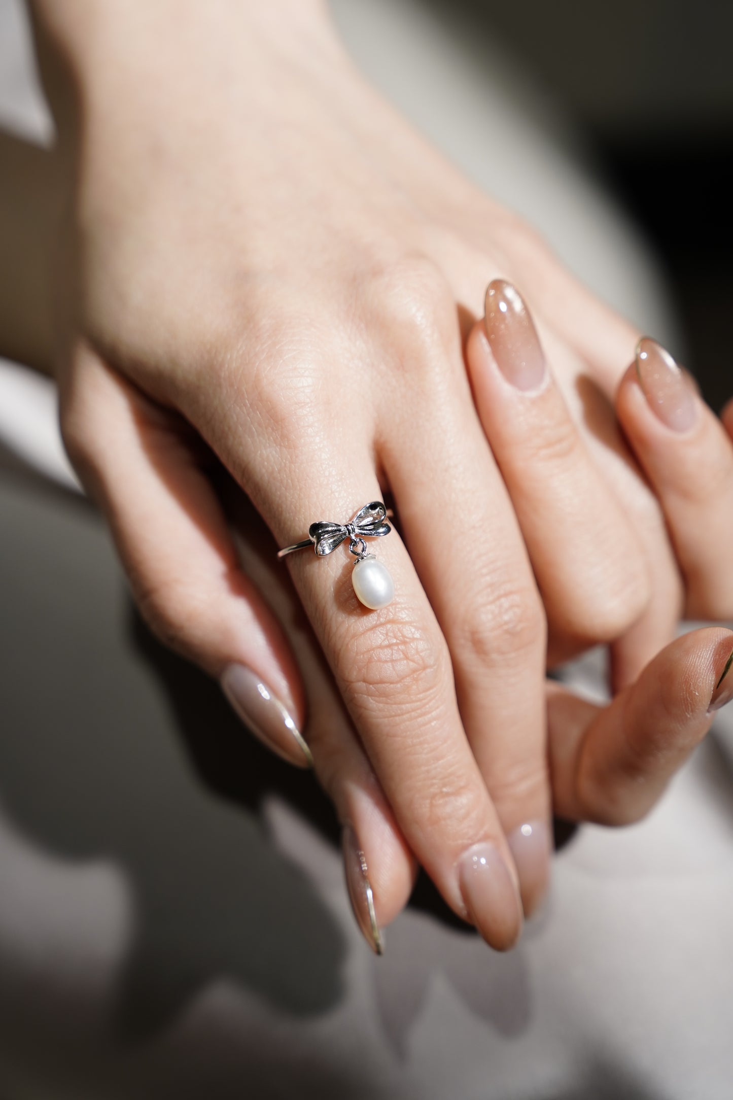 【925 Silver】 3D Bow Ring