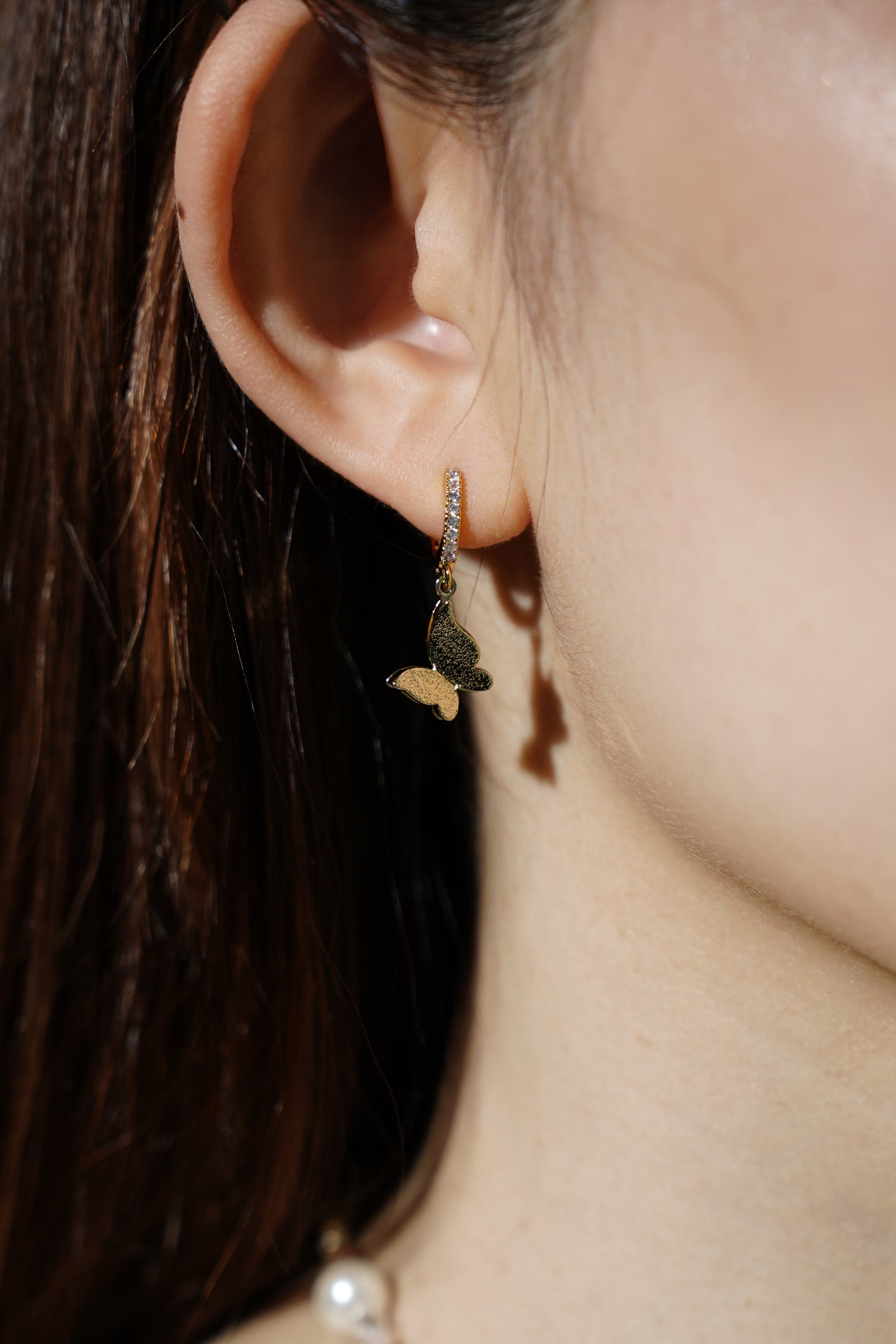 【925 Silver】 Fluttering Wings Earrings